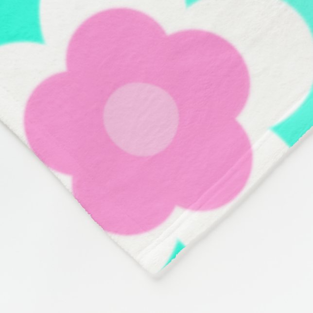 Blommönster för lila av modern Vår-vattengradient Fleecefilt (Hörn)