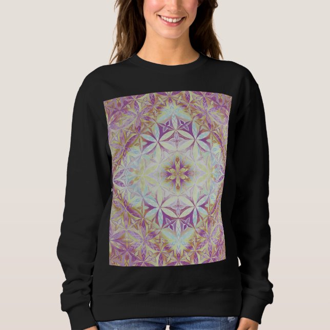 Blommönster för liv t shirt (Framsida)