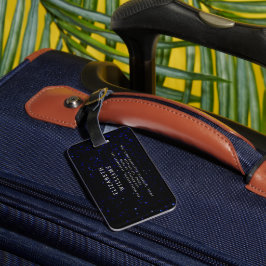 Blommönster för modern monogram Elegant av minimal Bagagebricka