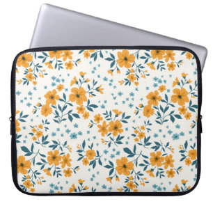 blommönster för sömlös vintage i trendiget. Oändli Laptop Fodral
