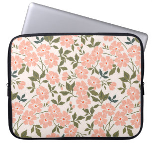 Blommönster för sömlös vintage i trendiget. Oändli Laptop Fodral