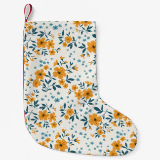blommönster för sömlös vintage i trendiget. Oändli Liten Julstrumpa