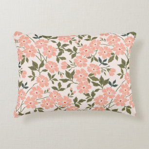Blommönster för sömlös vintage i trendiget. Oändli Prydnadskudde