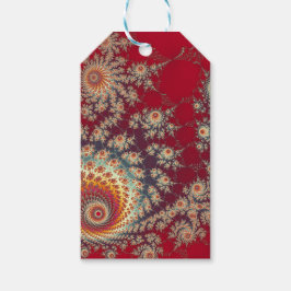 Blommönster för uppringning presentetikett