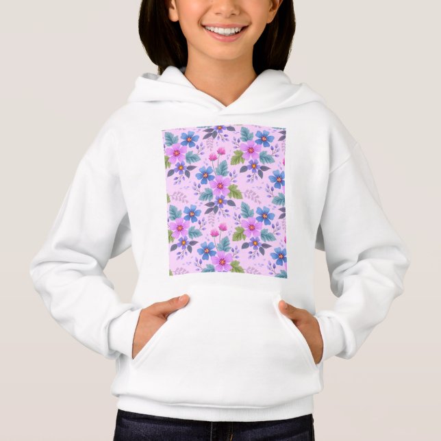 Blommönster för vackra blommor-36841 t shirt (Framsida)