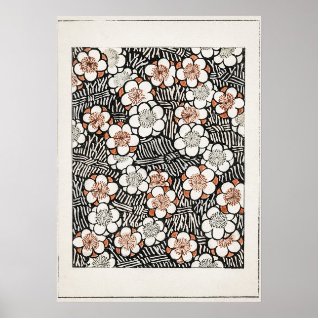 Blommönster från Shin Bijutsukai Poster (Framsidan)
