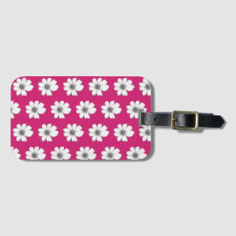 Blommönster Fuscia rosa Bagagebricka