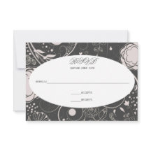 Blommönster Grå/Vit - RSVP