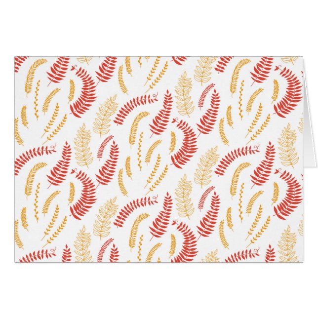 Blommönster Hälsningskort (Framsidan Horizontal)