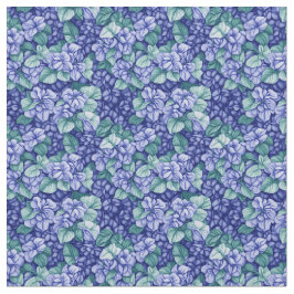 Blommönster - Hydrangea Flowers Tyg