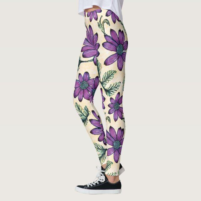 Blommönster I Leggings (Vänster)