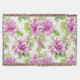 Blommönster I Lima Flowers Filt