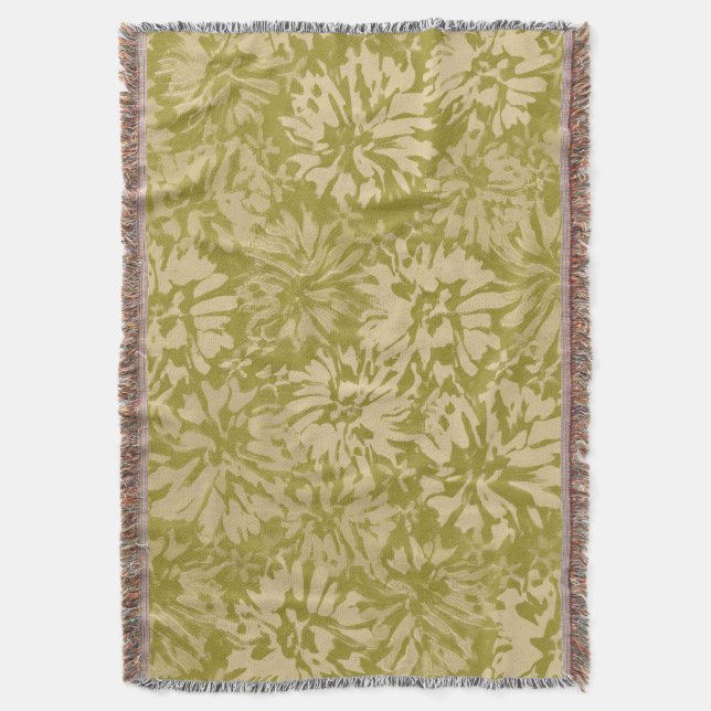 Blommönster i retro-boho-stil. filt (Framsidan Vertikal)