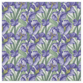 Blommönster Iris Flowers Tyg