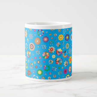 Blommönster Jumbo Mugg