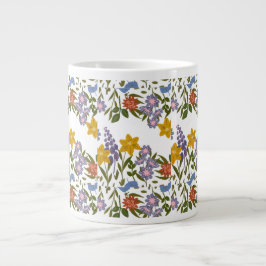 Blommönster Jumbo Mugg