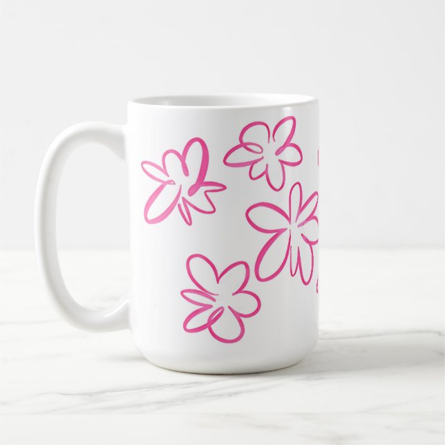 Blommönster Kaffemugg (Vänster)