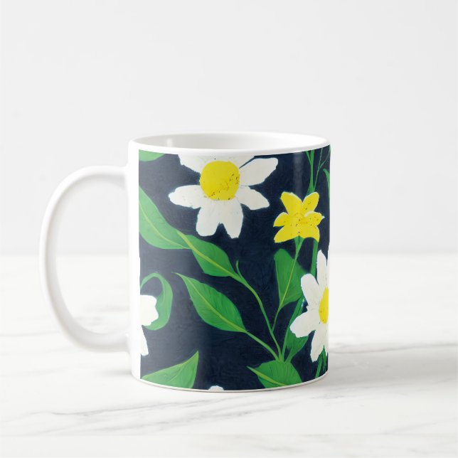 Blommönster Kaffemugg (Vänster)