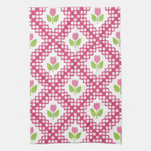 Blommönster Kitchen Towel Kökshandduk
