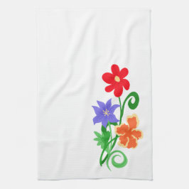 Blommönster Kökshandduk