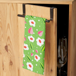 Blommönster Kökshandduk