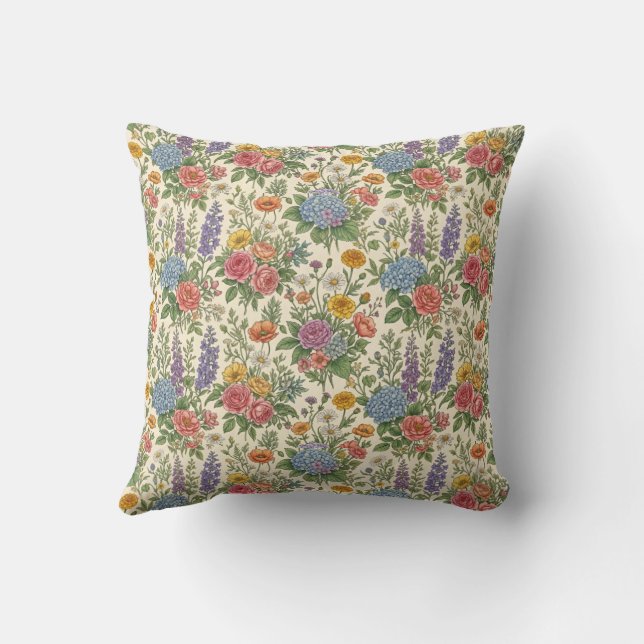 Blommönster Kudde (Baksida)