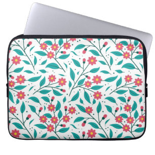 Blommönster Laptop Fodral