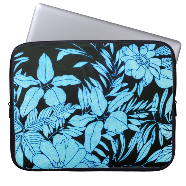 Blommönster Laptop Sleeve (Framsidan)