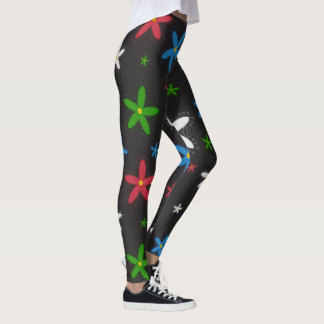 Blommönster Leggings