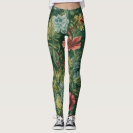 Blommönster leggings