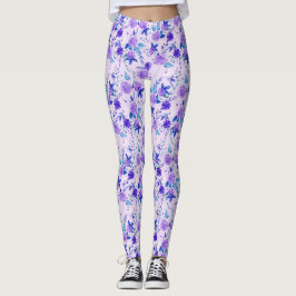 Blommönster leggings