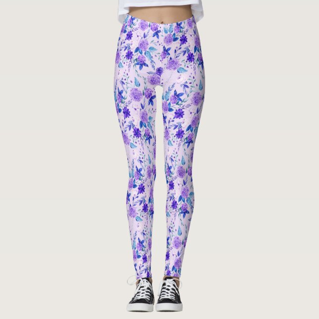 Blommönster  leggings (Framsida)
