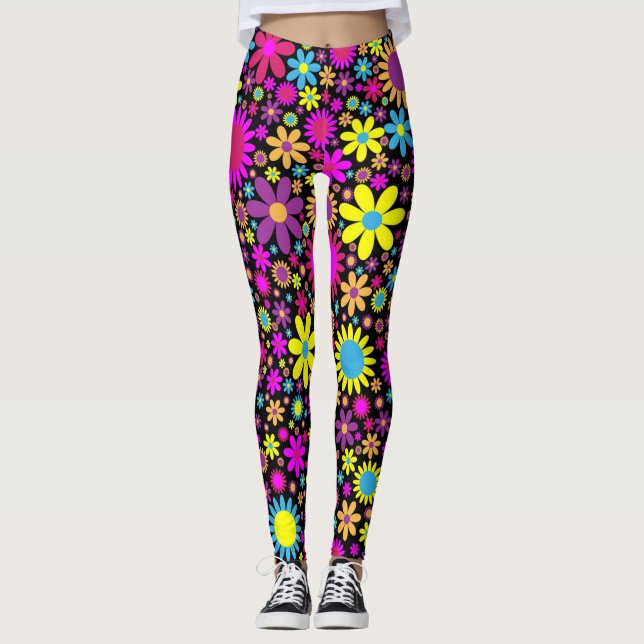 BLOMMÖNSTER LEGGINGS (Framsida)