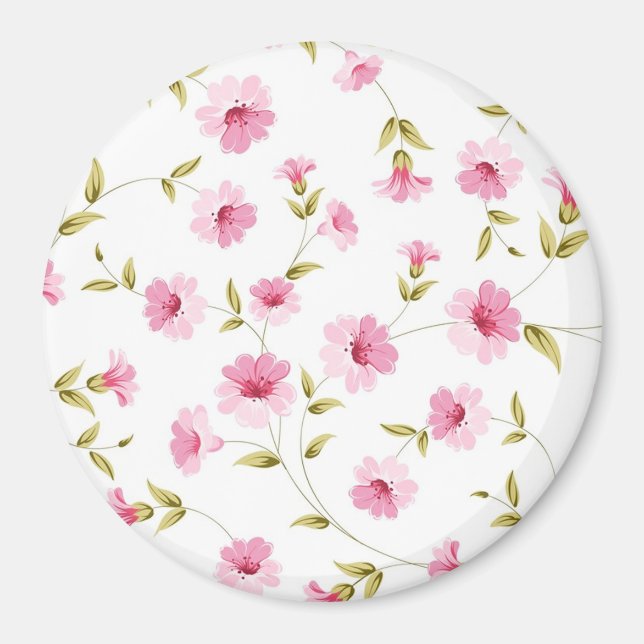 Blommönster Magnet (Framsidan)