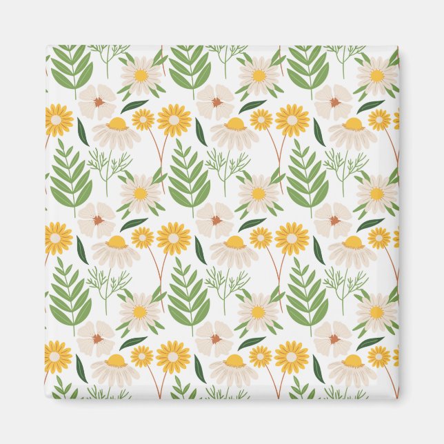 Blommönster Magnet (Framsidan)