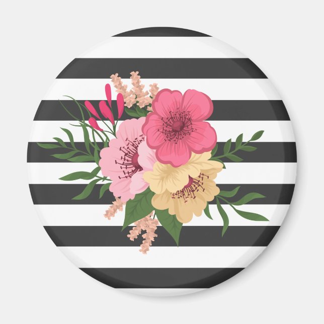 Blommönster Magnet (Framsidan)