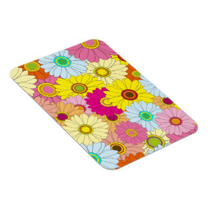 blommönster magnet