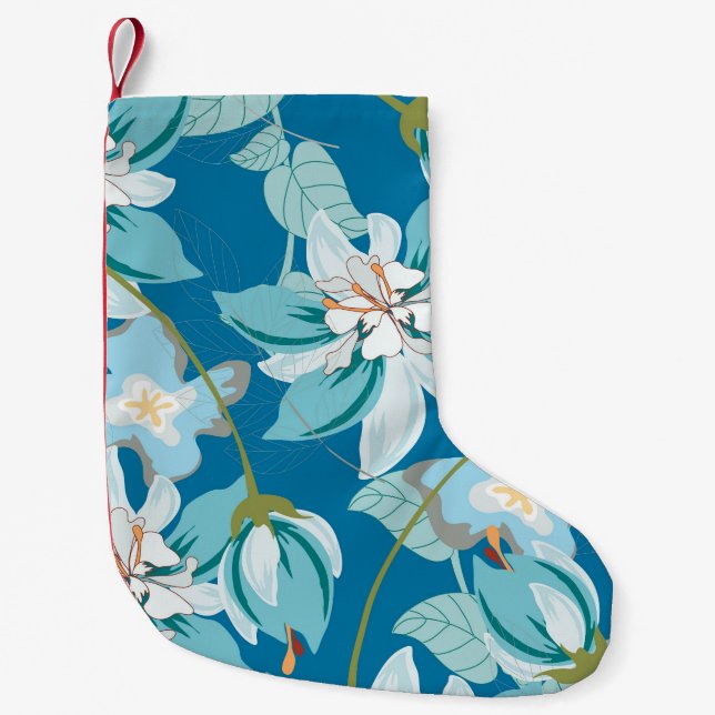 Blommönster, mångsidig blomdesign. liten julstrumpa (Framsidan)