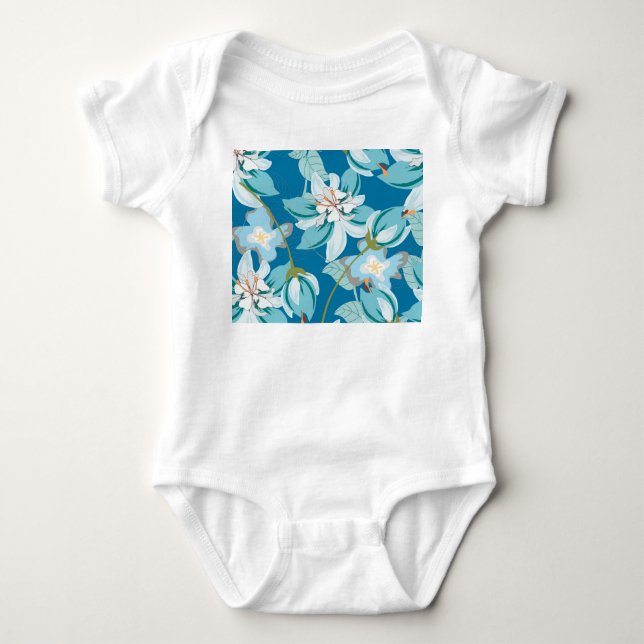 Blommönster, mångsidig blomdesign. t shirt (Framsida)