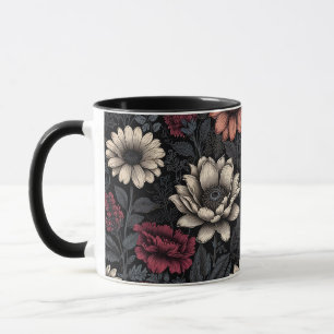 Blommönster med blandat Färg Mugg