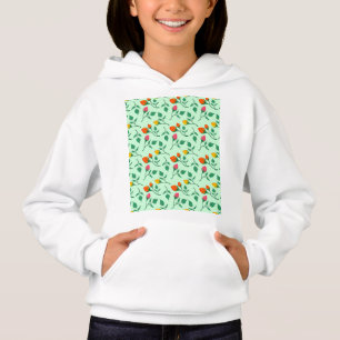 Blommönster med blommor från färgad ro t shirt