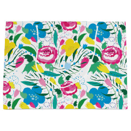 Blommönster med färgad bukett.