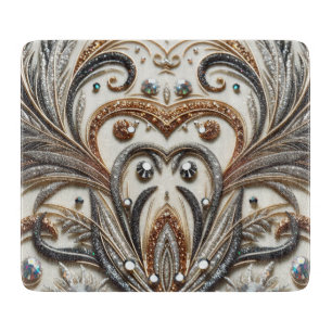 Blommönster med gemsten