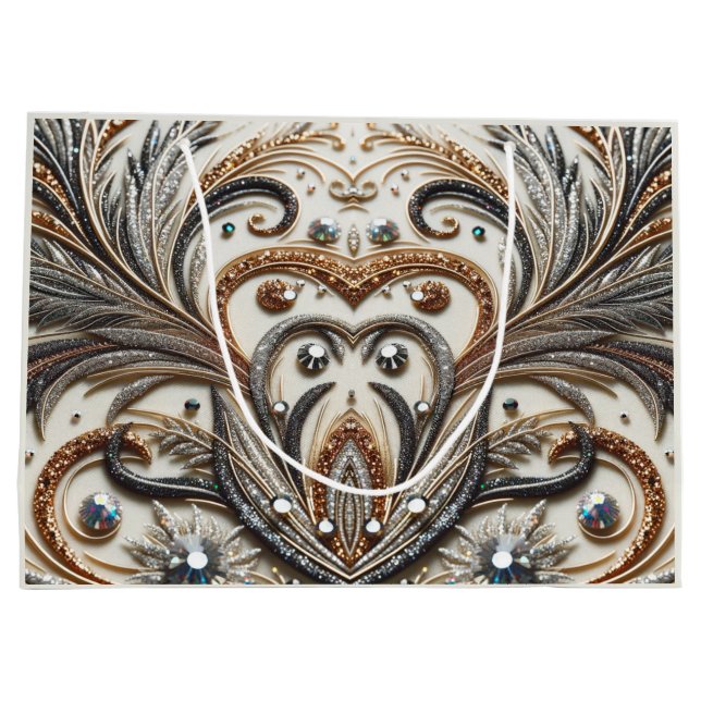 Blommönster med gemsten (Baksidan)