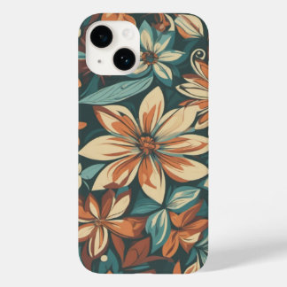 Blommönster med Retro Färg Fashionable