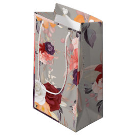 Blommönster med rosa röda och lila rosor