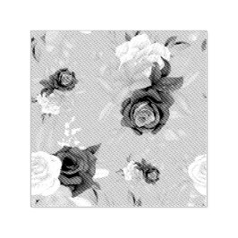 Blommönster med rosa röda och lila rosor självfärgande stämpel