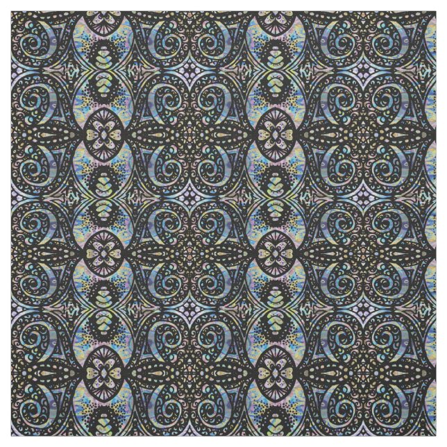 Blommönster med tunna lager tyg (Provkarta)