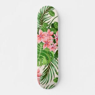 Blommönster Mini Skateboard Bräda 18,5 Cm