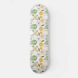 Blommönster Mini Skateboard Bräda 18,5 Cm